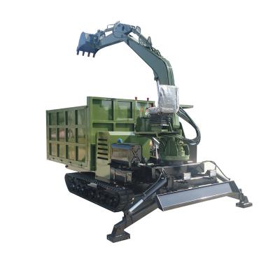 China Building Material Stores Tipper Truck Loading Excavator Crawler Excavator With Cargo Box Sold In China for sale