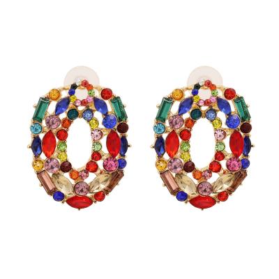 China 2022 NEW FASHIONABLE wholesale hollow personality multi-color exaggerated acrylic earrings for sale