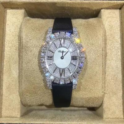 China Luxury Design Natural Diamond Women's Watches/Diamond Clarity Above SI1 Color Grade FG 4.3 Carat Swiss Quartz Movement Natural Luxury Brand for sale