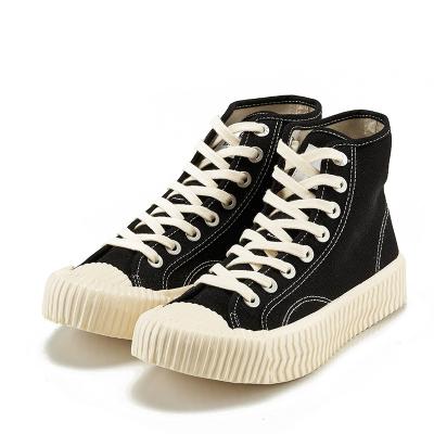 China Authentic Fashion Trend Classic Biscuit Shoes Thick Soles High Tops Canvas Women Men Casual Shoes for sale