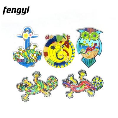 China Custom Shape Lanzarote Tenerife Spain Lizard Magnetic Souvenir Fridge Magnet for sale