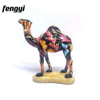 China Worldwide Holy Land Jerusalem Souvenirs Camel Statue Colorful Home Decor Polyresin Animal Figure for sale