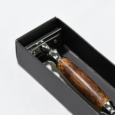 China Stainless Steel Double Edge Single Blade Men Bamboo Safety Shaving Razor for sale