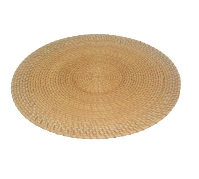 China Sustainable Hot Selling Decorative Hand - Woven Rug Round Table Place Mat Made With Natural Rattan for sale