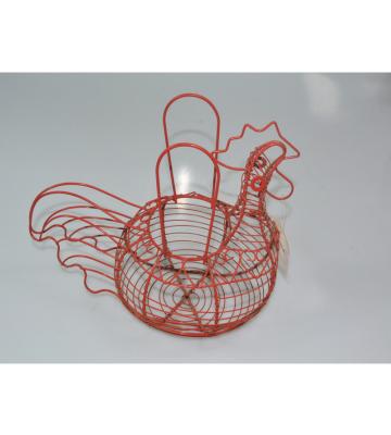 China Sustainable Customized Metal Wire Chicken Hen Hatching Collecting Eggs Basket for sale