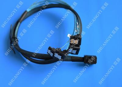 China SFF 8643 al negro del cable del disco duro de 4x SATA SAS con varios carriles con 4 canales en venta