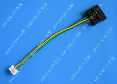 Cina Molex grande 4Pin nero al piccolo cablaggio giallo verde del cavo di trasferimento di potere 4Pin in vendita