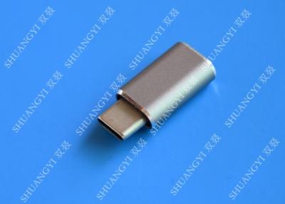 China 5 Gbps Type C Micro USB , USB C to Micro USB Female Connector For Google Chromebook Pixel for sale