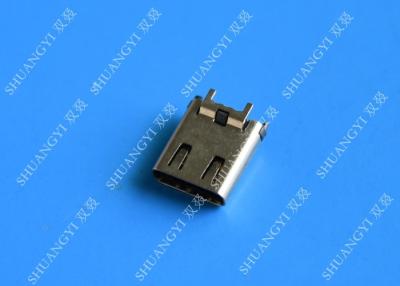 China 24 Pin Computer wasserdicht Micro USB Verbindungsstück, USB 3.1 SMT DIP Typ C Buchse zu verkaufen