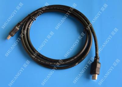 China Gold Plated High Speed HDMI Cable , Black Heavy Duty Round HDMI 1.4 Cable for sale