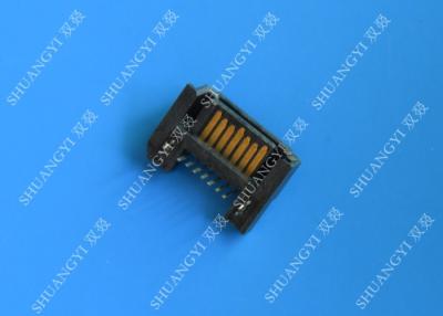 China Single Port 22 Pin ESATA Port Connector , 180 Degree ATA SATA Connector for sale