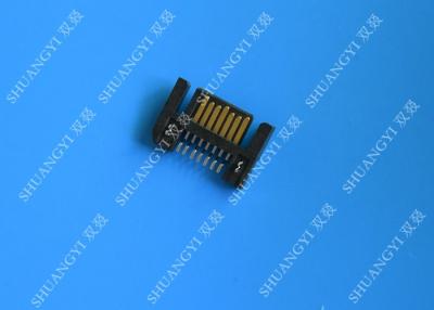 China Varón externo del conector pin de SATA 7 de la INMERSIÓN vertical a la hembra para el ordenador portátil en venta