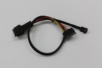 China Oculink SAS SFF-8611 TO SFF-8639+SATA 15P L=500mm zu verkaufen