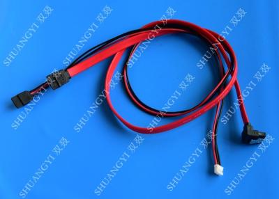 China Latching Round SATA to Right Angle SATA Serial ATA Cable, Black for sale