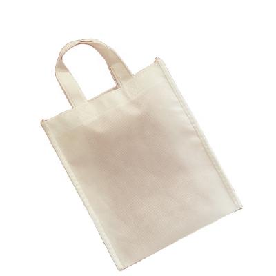 China BSCI ISO Sedex Disney FAMA Ready Stock Small Nonwoven Shopping Bag Custom Handled White Non Woven Bag Without Logo for sale