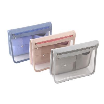 China Original Design BSCI ISO Sedex FAMA Recyclable Custom Mini Personalized OEM Mini Personalized Clear Pvc and PU Leather Makeup Pouches Travel Cosmetic Bag for sale