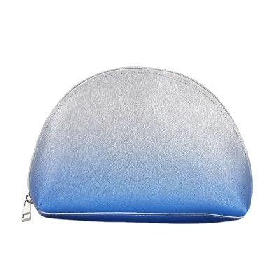 China Wholesale Custom Classic Large Capacity Gradient Fashion BSCI Blue ISO Sedex FAMA Fashion Cosmetic Bag for sale