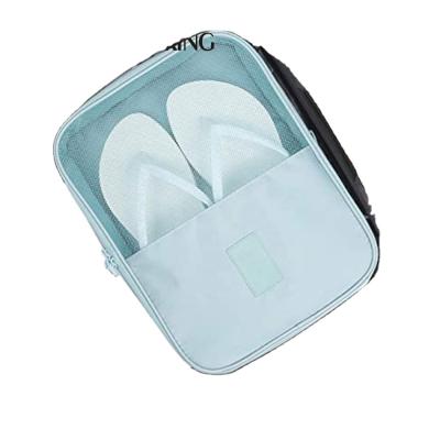 China Wholesale Recyclable BSCI ISO Sedex FAMA Storage Travel Sports Organizer Shoe Set Bag Zipper Shoe Bag for sale