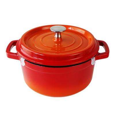 China Custom Non Stick Cookware Set Sustainable Cast Iron Ceramic Pot With Lid Enamel Soup Pots for sale