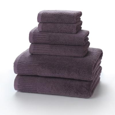 China Hot Selling Soft 100% Child Safe Cotton Towel 3 Sets For Hotel And Home for sale