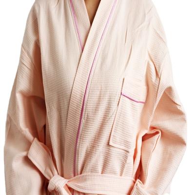 China High quality custom support eco-friendly soft microfiber v-neck bathrobe for hotel for sale