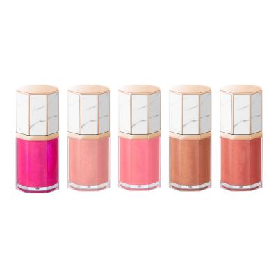 China Private Label Waterproof Vegan Lip Gloss Shimmer Glitter Lip Gloss Organic Marble Drop Nude Pink Luster for sale