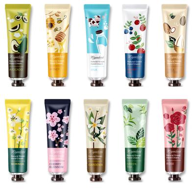 China Vegan 30ML Portable Korean Anti Aging Natural Lotion Hydrating Moisturize Whitening Mini Hand Cream for sale