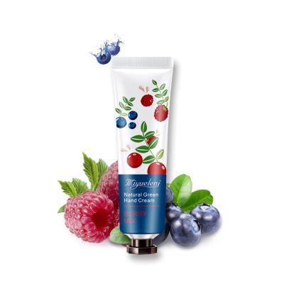 China Mini Vegan Natural Nourishing Lotion Korean Wholesale Anti Aging Whitening Moisturizing Berry Hand Cream for sale