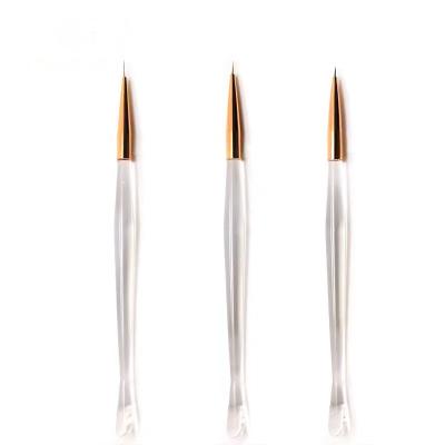 China Beauty Care Make Tools 100 Pure Kolinsky Hair Nail Art Brush Nail Oval Liner Brush Acrylic OEM Makeup Logo Accept Material Label for sale