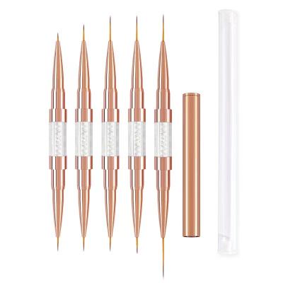 China Beauty Care Make Tools Huamulan Kolinsky Professional Painting Nail Acrylic Brush Metal Hair Tools Beauty Packing Unit Pcs Black Handle Material for sale