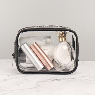 China Wholesale Custom Made Simple Empty Waterproof Vegan Beauty Ladies Travel Eco-Friendly Small Pouch Makeup Bag Cosmetic Bag for sale