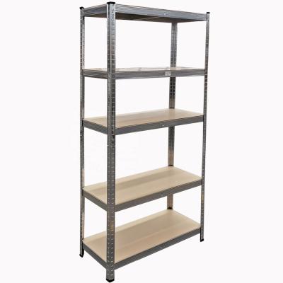 China Heavy Duty Adjustable Storage Shelving 5 Tier Storage Rack Garage Shelving Steel Shelving Unit for sale