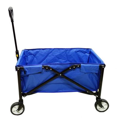 China Black Folding Camping Beach Trolley Sand Beach Trolley Folding Cart Garden Tool Maker Beach Trolley for sale