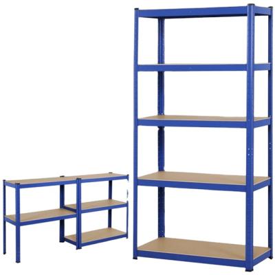 China Corrosion Protection 5 Tiers Boltless Storage Racking Garage Shelving Shelves Unit Stacking Racks For School Restaurand Etc. of the Ministry of the Interior. for sale