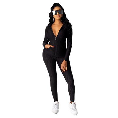 China 2023 foreign trade new breathable explosive hooded hoodie zipper yoga pants sports two-piece suit for sale