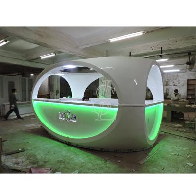 China Display Furniture for Nai Bar Kiosk For Sale Stunning Design for Nail Mall Kiosk Manicure Pedicure Nail Mall Kiosk for sale