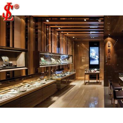 China Modern Jewelry Store Jewelry Showroom Display Box Jewelry Showroom Store Counter Design With Fixtures for sale