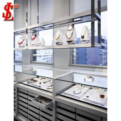 China Jewelry Shop Jewelry Stores Showroom 3D Jewelry Making Service Wooden Jewelry Display Case For Jewelry Store for sale