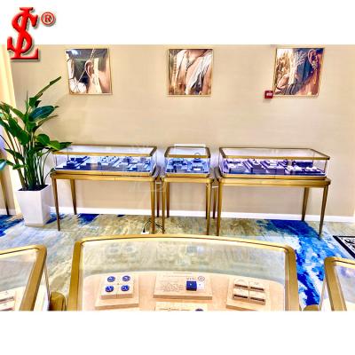 China Professional Jewelery Shop Jewelry Stores Showroom Display Showcase Manufacturer Jewelry Showcase Display Counter for sale