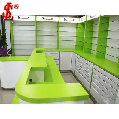 China Display shelf for pharmacy shop decoration pharmacy fixture, pharmacy shelves, pharmacy furniture for sale