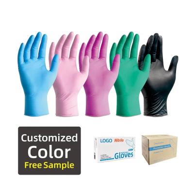 China Nursing  Anboson Guantes De Nitrilo Disposable Nitrile Handschuhe Non Sterile Hand Gants Powder Free Nitrile Gloves for sale