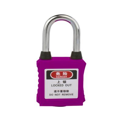 China High Security Durable 38mm Body 38mm ABS Nylon Security Lockout Padlock for sale