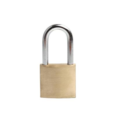 China Chrome Plated Lock Motor Industry Safety Hardened Stainless Steel Brass Shackle 38mmx33mmx20mm Solid Padlock for sale