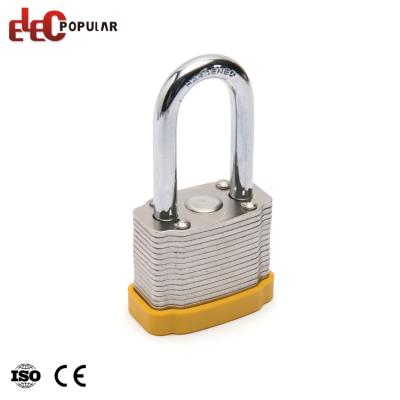 China Safety Anti-rust Laminated Padlock Laminated 50mm Steel Waterproof Padlock With Keys for sale