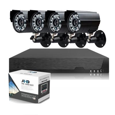 China NIGHT VISION 2.0MP AHD CCTV Camera System 4 Pieces IRCUT 1080P AHD Led Camera + Free APP 4CH AHD Hybrid DVR for sale