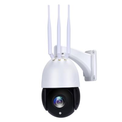 China Human Motion Tracking IP Auto Tracking Outdoor Camera 5MP 4G Sim Card WIFI AI 30X To Zoom Wireless PTZ Speed ​​Dome CCTV Camera IR IR 80m Camhi for sale