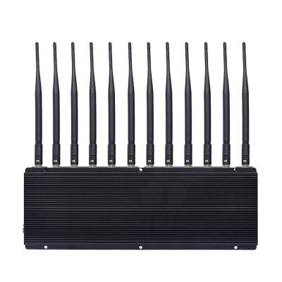 China Draagbare 20W Handheld WiFi Signal Jammer 360 graden Omni Directional Cooling Fan 25m Radius Te koop