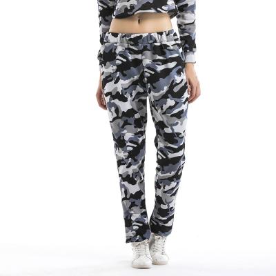 China High Quality Streetwear Women's Anti-pilling Pants Straight Camouflage Pants For Women for sale