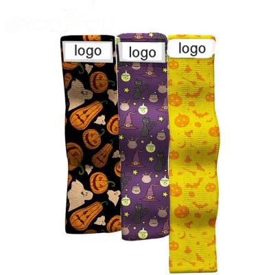 China Yoga Sports Halloween Printing Cloth Butt Bands Resistance Band Cheap Non-Slip Workout for sale