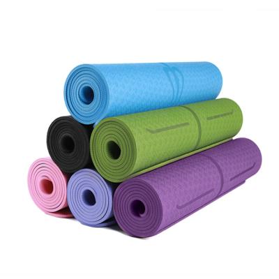 China Fitness Mat Wholesale Custom Widened Thickened Dual Layer Multi-pattern Fitness Tape Gym Double Layer Yoga Mat for sale